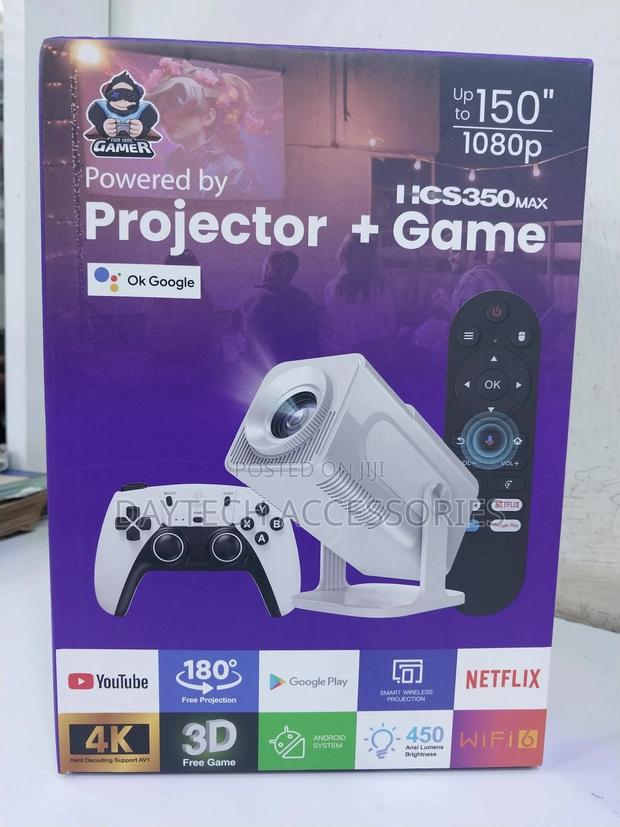 Hcs350 Max Android Gaming Projector With X2 Controllers - thumbnail 2