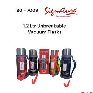 *Signature 1.2ltr Flask Unbreakable Stainless Steel
