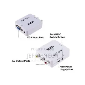 Vga to Av Converter Vga2av With 3.5mm Audio Rca to Vga Video