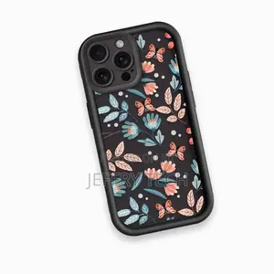iPhone 16 Pro Case Shockproof Silicone Soft Tpu Small Flower