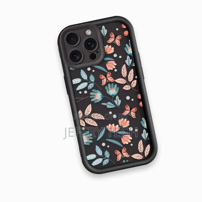 iPhone 16 Pro Case Shockproof Silicone Soft Tpu Small Flower