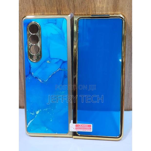 Marble Case WTH Screen Protector for Samsung Galaxy Z Fold 3 - main view