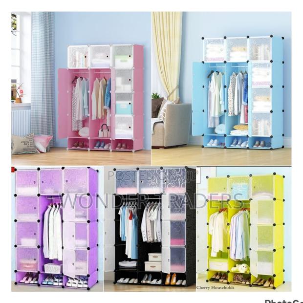 *3 Column Plastic Wardrobe, Plastic Wardrobe - main view