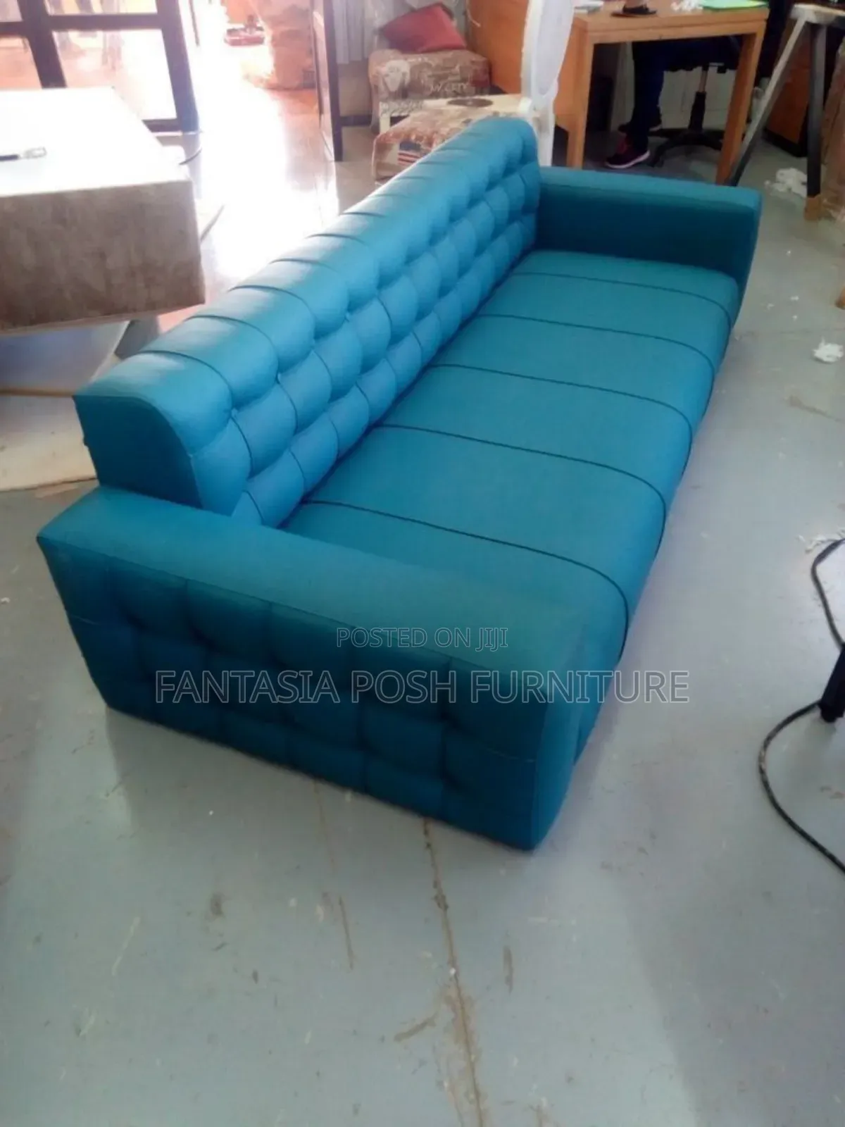 3-Seater Sofa With Sleek Box Arms