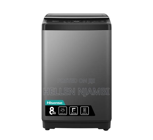 Hisense 8kg Top Load Washing Machine Titanium Crystal Grey