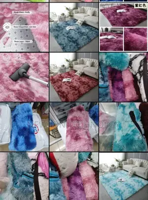 Fluffy Patched Carpets *Material:* Fluffy
 *Size : 5*8