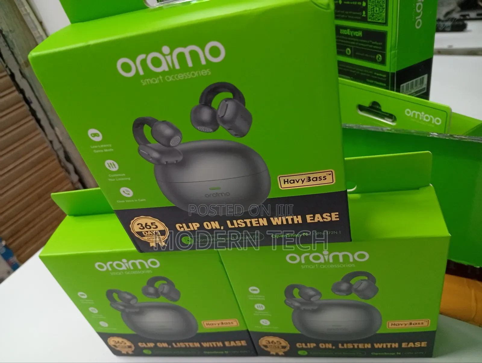 Oraimo Opn-372n Opensnap N Open-Ear Wireless Earbuds