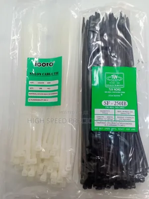 Cable Ties 250mm 10" (White Black)