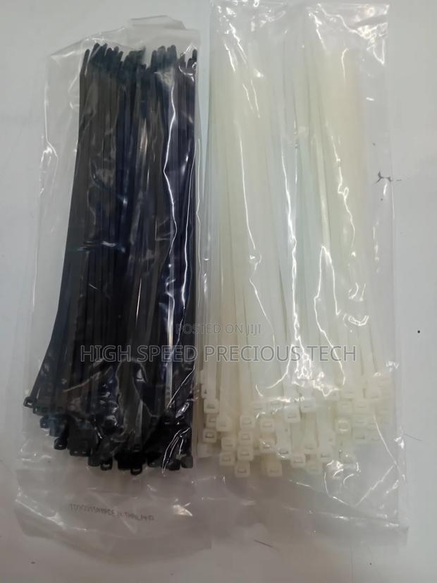 Cable Ties 250mm 10" (White Black) - thumbnail 2