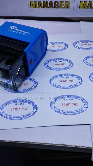 Oval Circular, Rectangle Self Inking Rubber Stamp Stamp - main view
