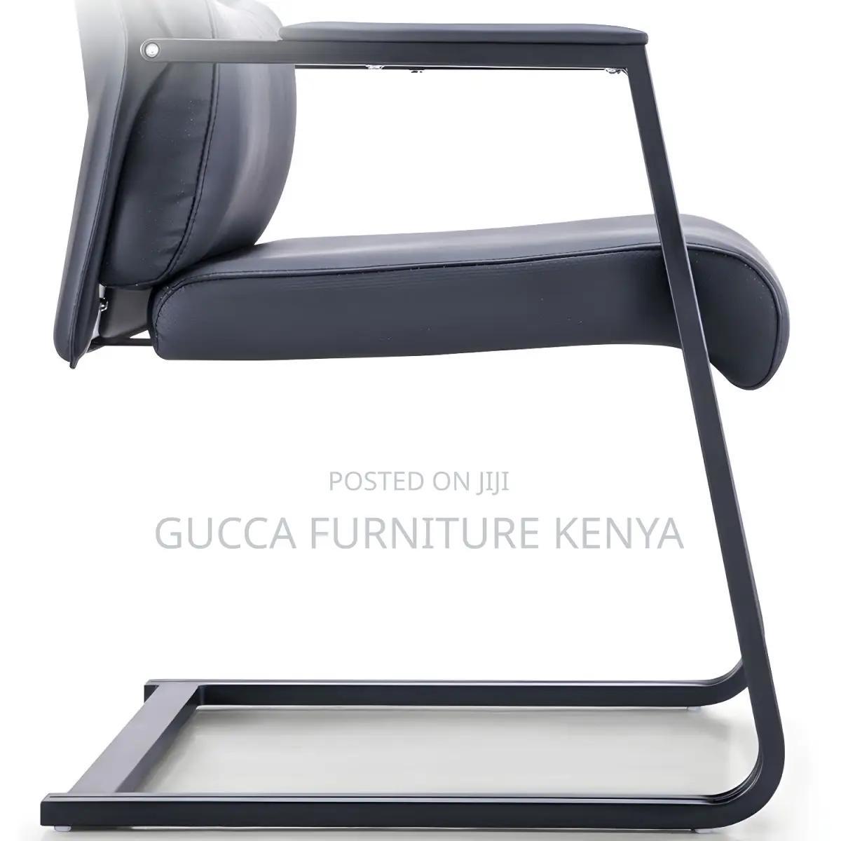 Office Chair:Modern No Wheels Desk Chair Faux Leather