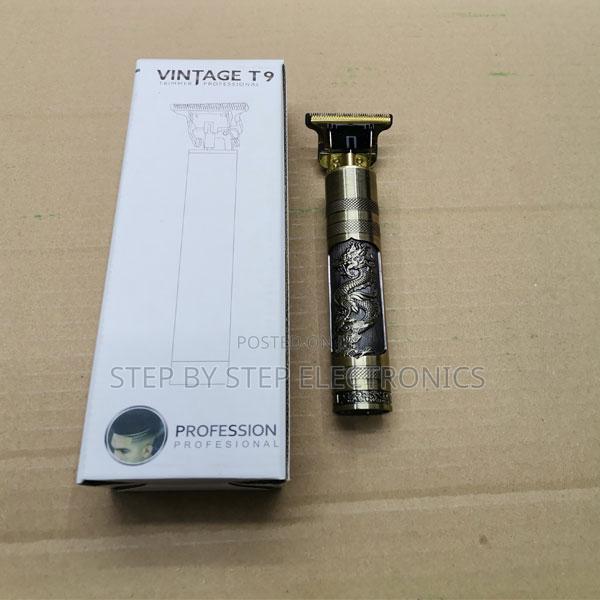 Lightweight Vintage T9 Metallic Gold Hair Trimmer