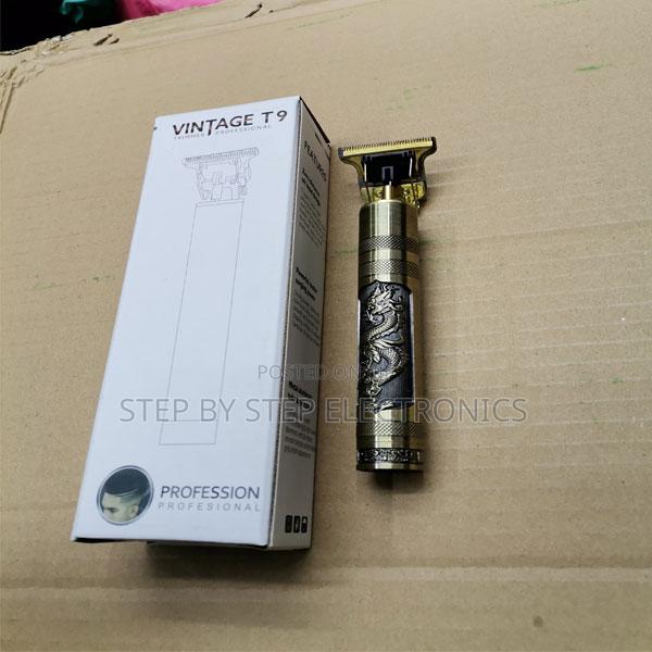 Usb Rechargeable Vintage T9 Metallic Gold Hair Trimmer
