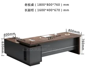 Office Desk:1800mm Fashionable Executive Office L-Table