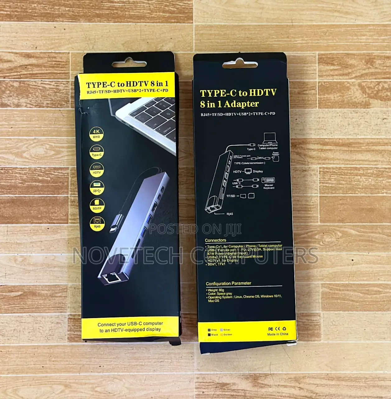 Type C to HDTV 8 in 1 Adapter