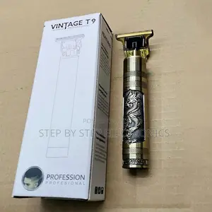 Vintage Inbuilt Battery Professional Metal Hair Clipper Gold