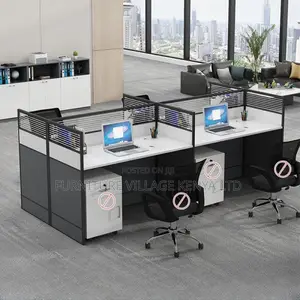 Office Chair:Stylish Quad Executive Wood Workstation Unit