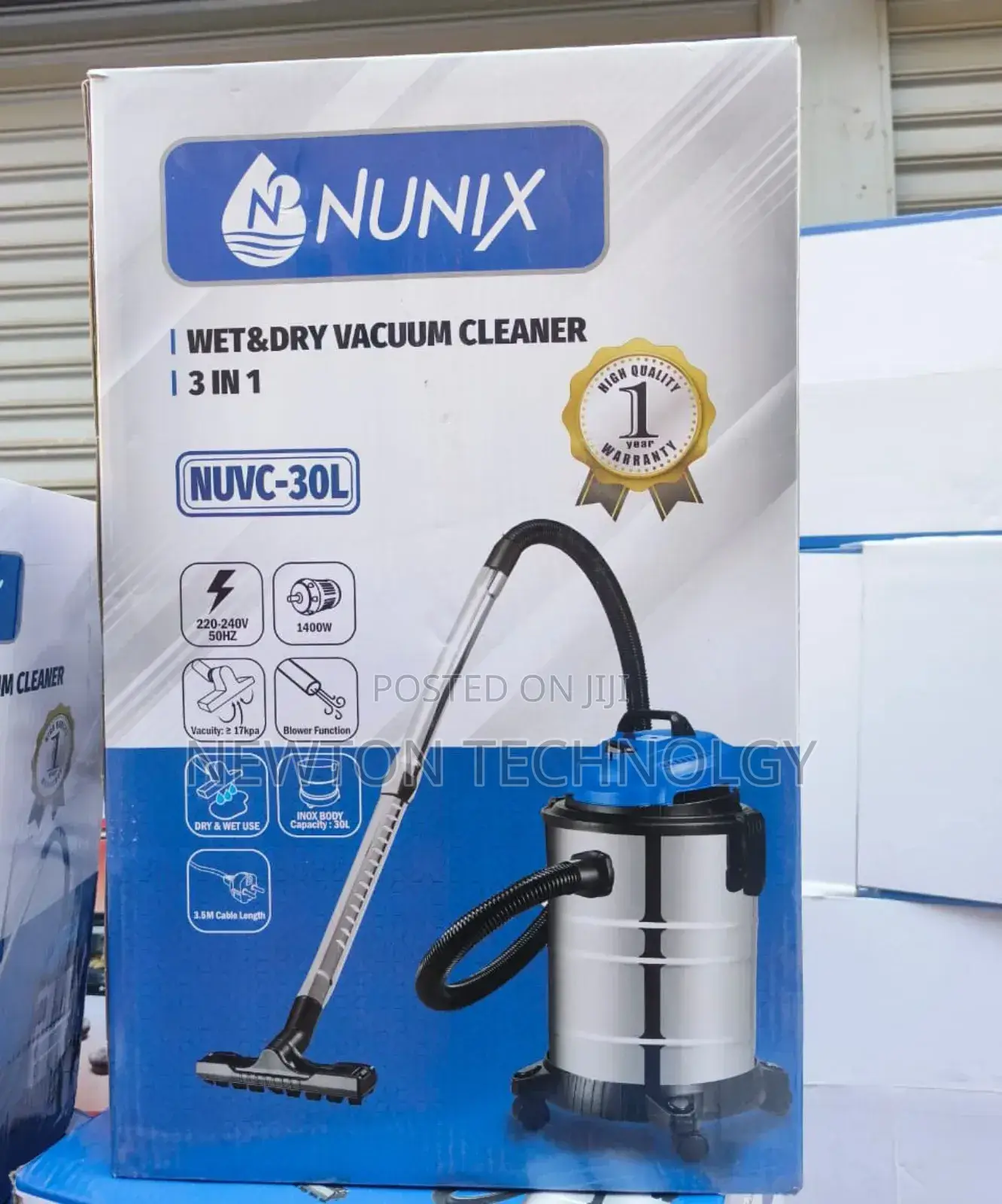 30 Litres Nunix Wet and Dry Vacuum Cleaner
