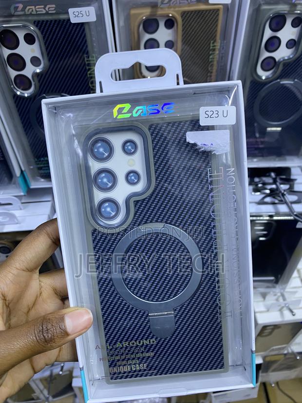 Flurika Galaxy S23 Ultra Carbon Fiber Pattern Magsafe Stand - thumbnail 2