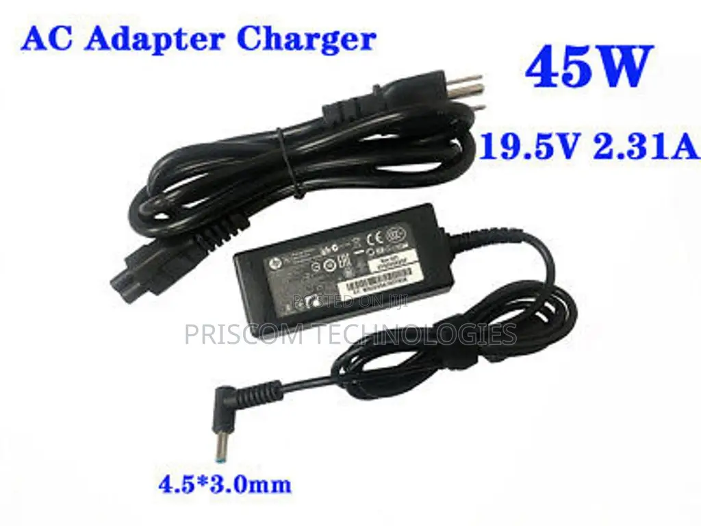 Laptop Charger Hp 19.5v2.31a (Blue Pin)