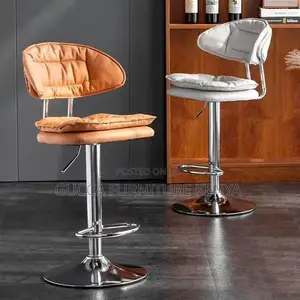 Office Stool: Blush Adjustable Bistro Stool With Oblong Seat
