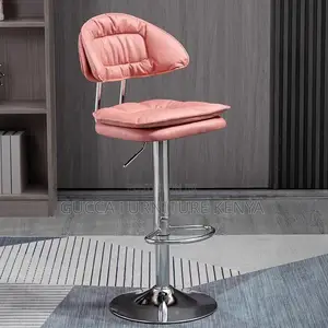 Office Stool: Blush Adjustable Bistro Stool With Oblong Seat