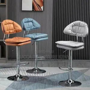 Office Stool: Blush Adjustable Bistro Stool With Oblong Seat