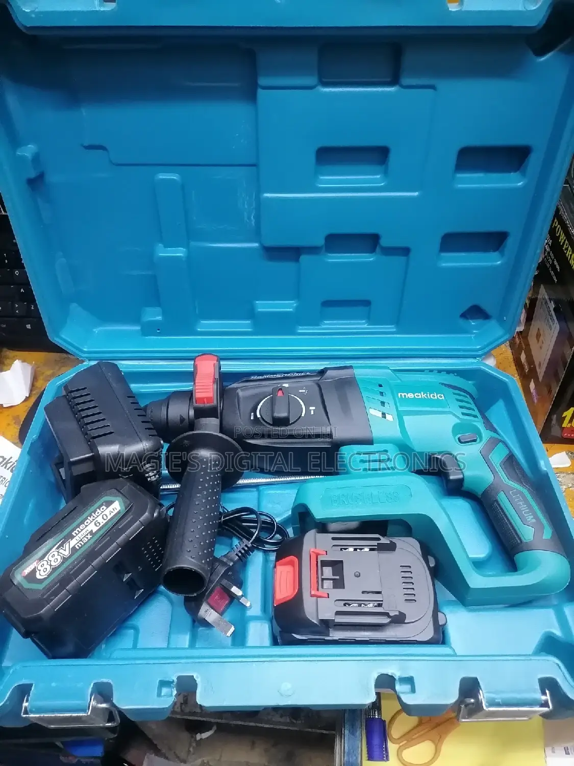 Heavy Duty 88v Meakida Cordless Rotary Hammer