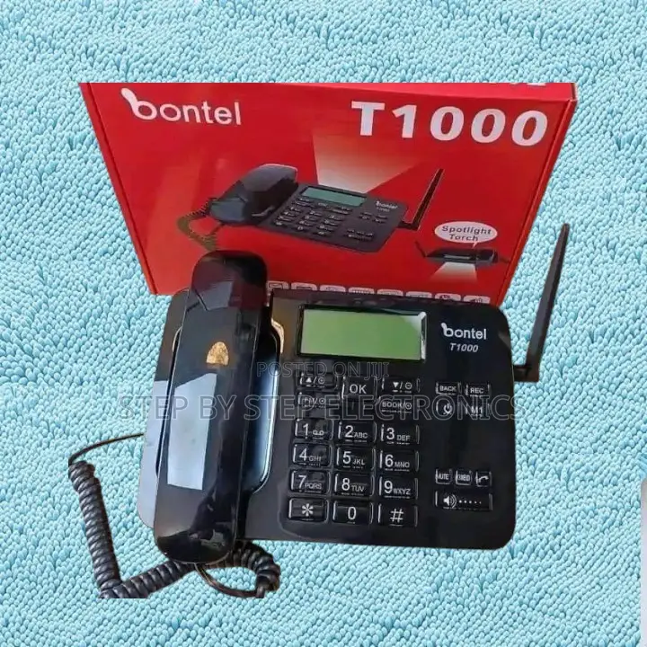 Widely Used Bontel T1000 Desktop Phone With Dual Sim Slot