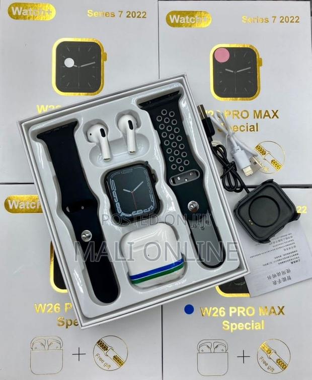 W26 Pro Max Series 8 Smart Watch With Bluetooth Earpods - thumbnail 5