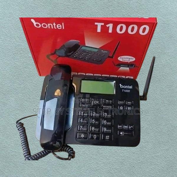 Stylish Look Bontel T1000 Desktop Phone With Dual Sim Slot