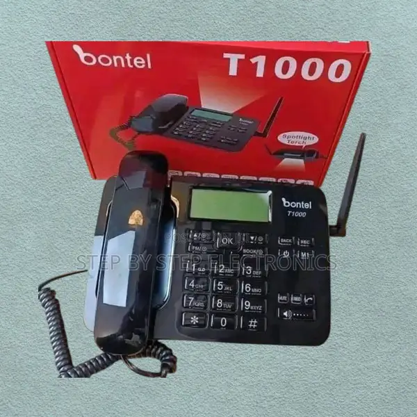 Stylish Look Bontel T1000 Desktop Phone With Dual Sim Slot