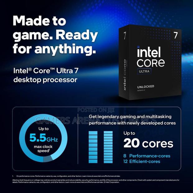 Intel Core Ultra 7 265kf Desktop Processor Arrow Lake - thumbnail 2
