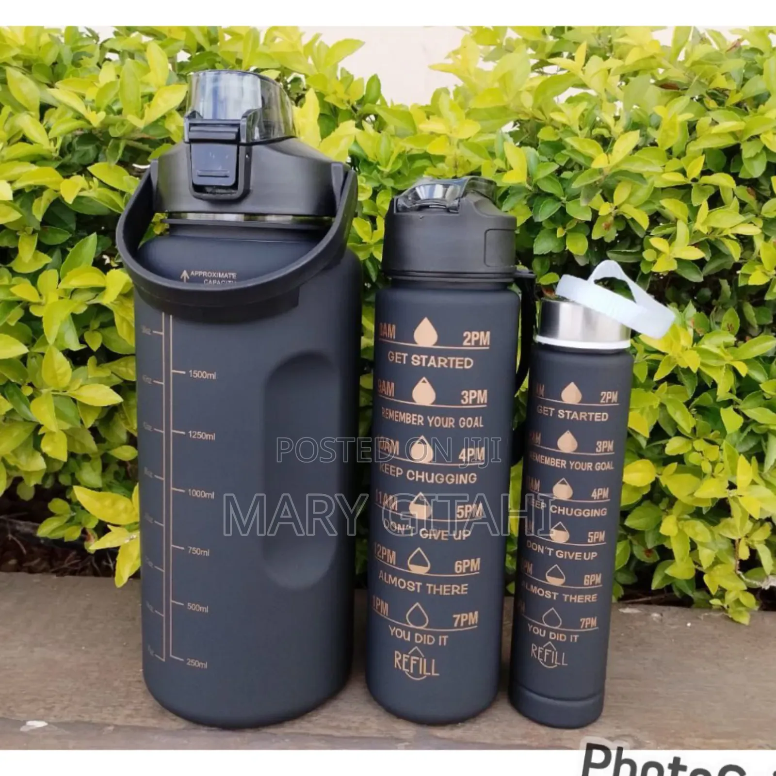 *3 in 1 Motivational Bottle** Water Bottle*