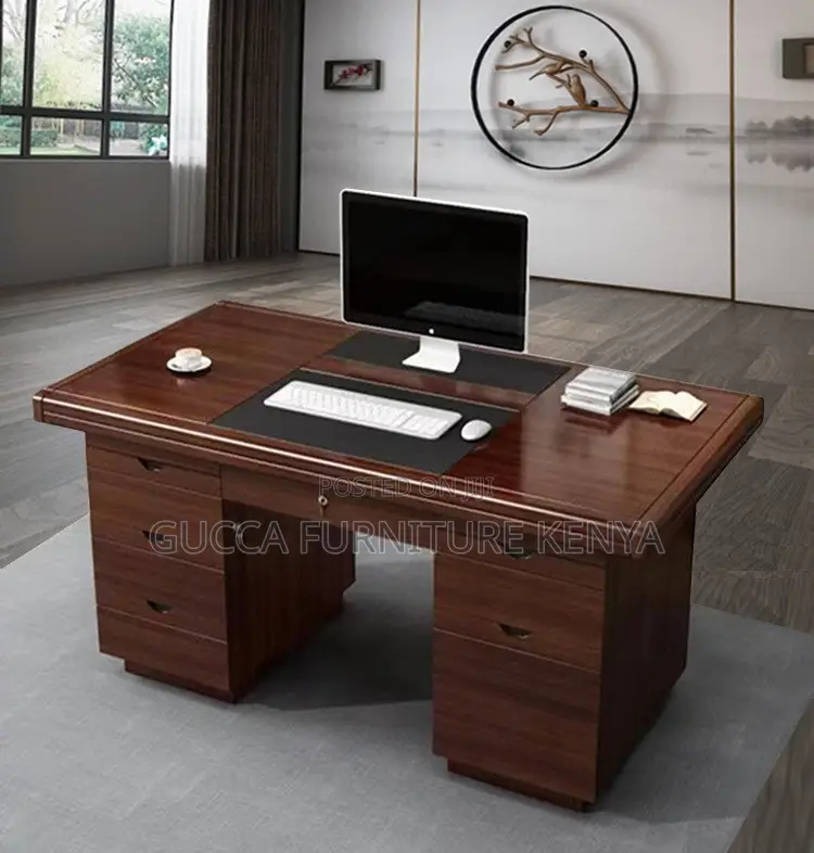 Office Desk:120cm Home Economy Executive Desk With Locks