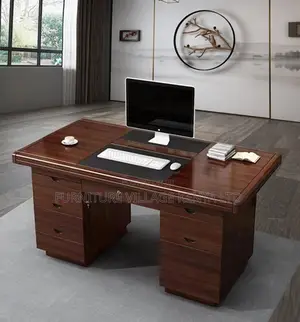 Office Furniture: 1.4 Meters Solid Frame Desk for Executives