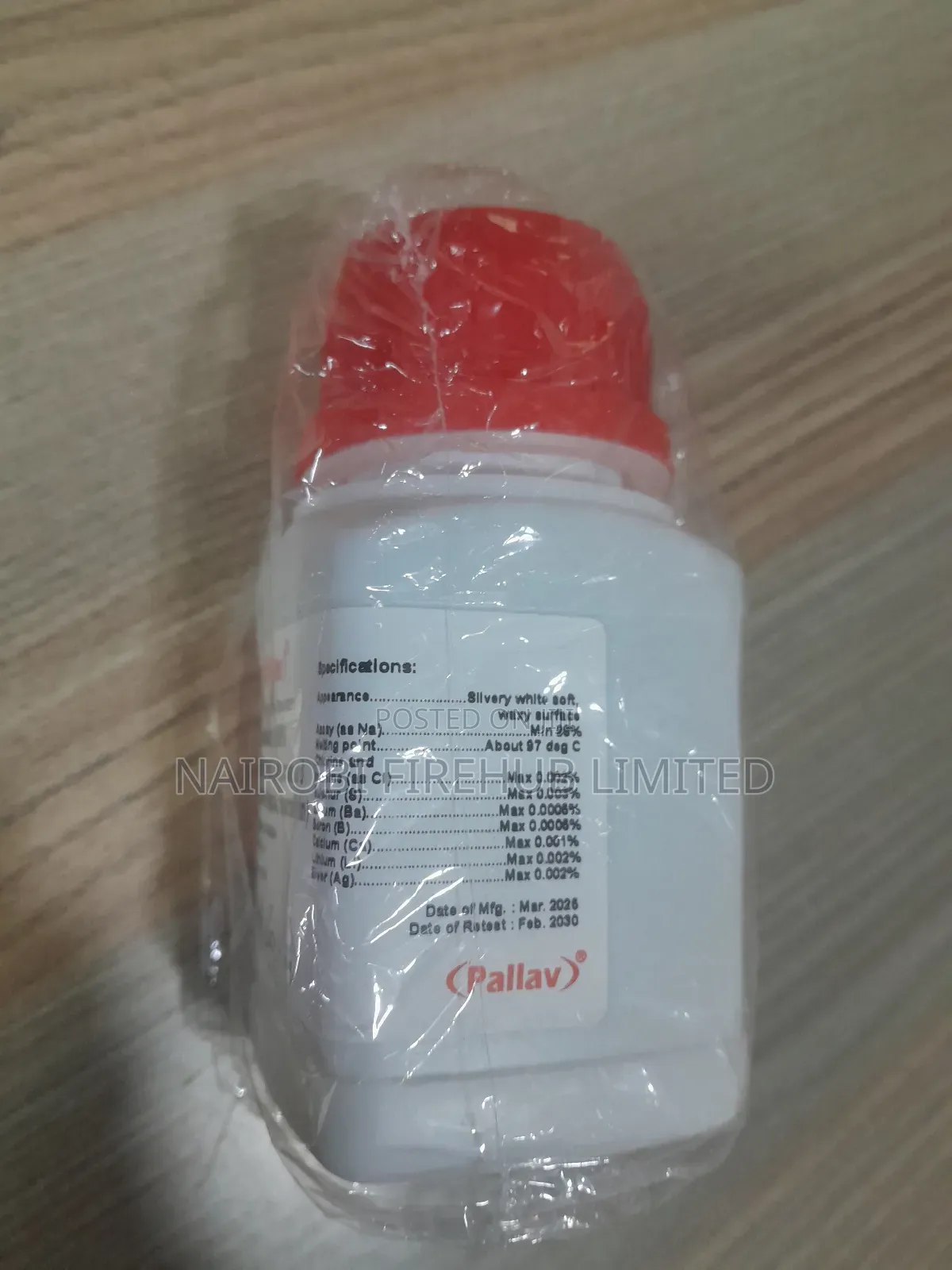 Sodium Metal for School Lab