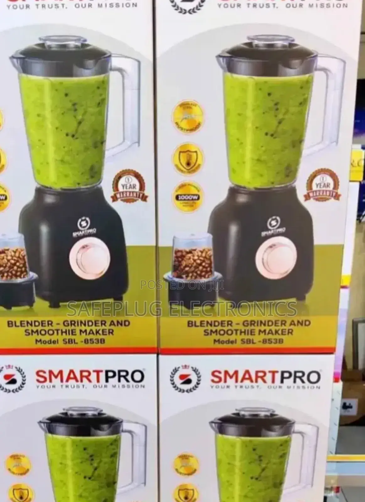 Blender 2 in 1 (Smart Pro) SBL- 853b, 1000w