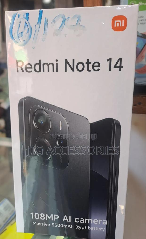 New Xiaomi Redmi Note 14 4G 128 GB Black