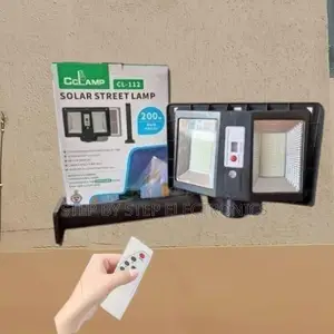 Adjustable Brightness 200w Motion Sensor Solar Street Lamp