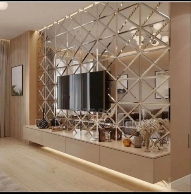 "Velvet Frame Diamond Mirror