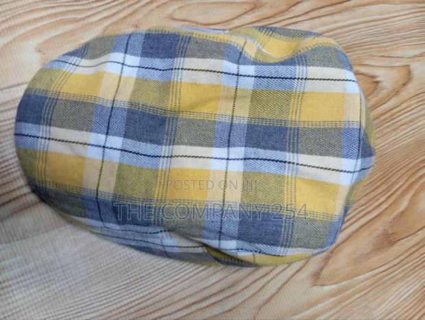 Quality Denim Checked Unisex Adjustable Kangal Hats Caps - thumbnail 3