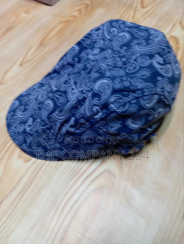 Quality Denim Checked Unisex Adjustable Kangal Hats Caps - thumbnail 4