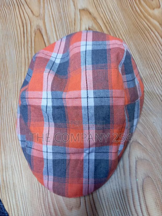 Quality Denim Checked Unisex Adjustable Kangal Hats Caps - thumbnail 5