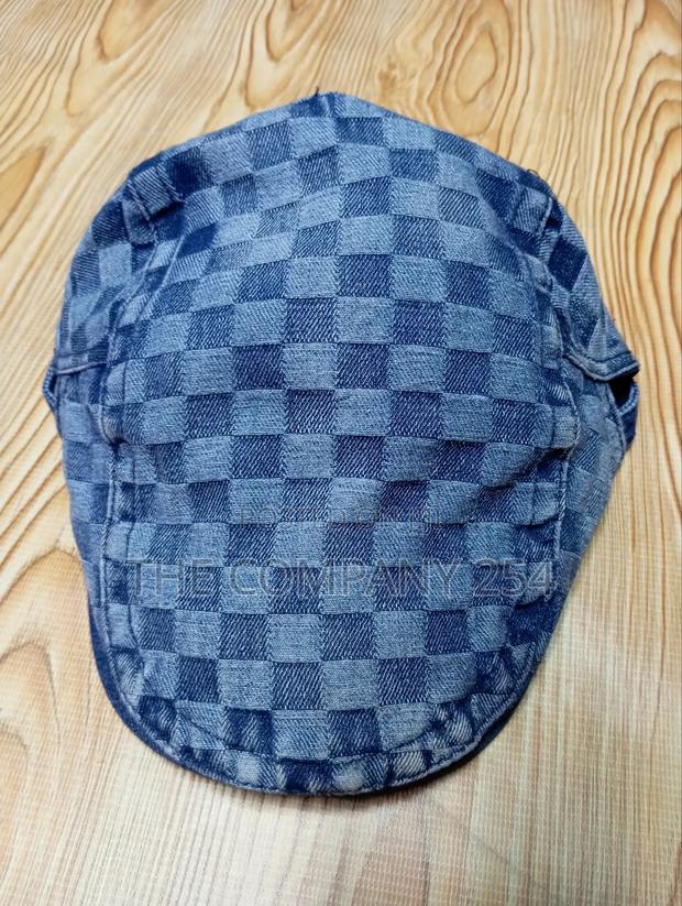 Quality Denim Checked Unisex Adjustable Kangal Hats Caps - thumbnail 7