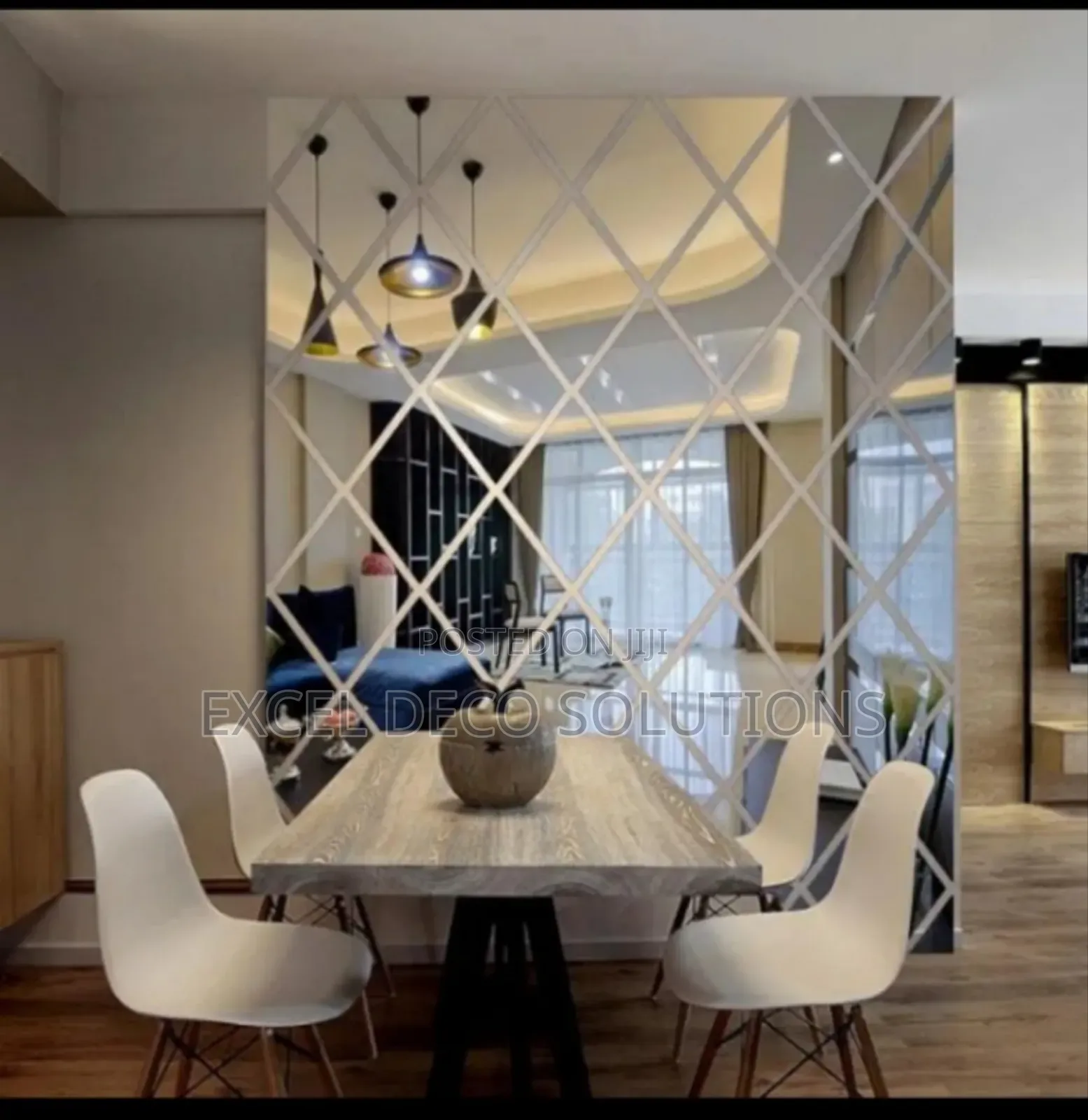 "Diamond Horizon Wall Art Mirror
