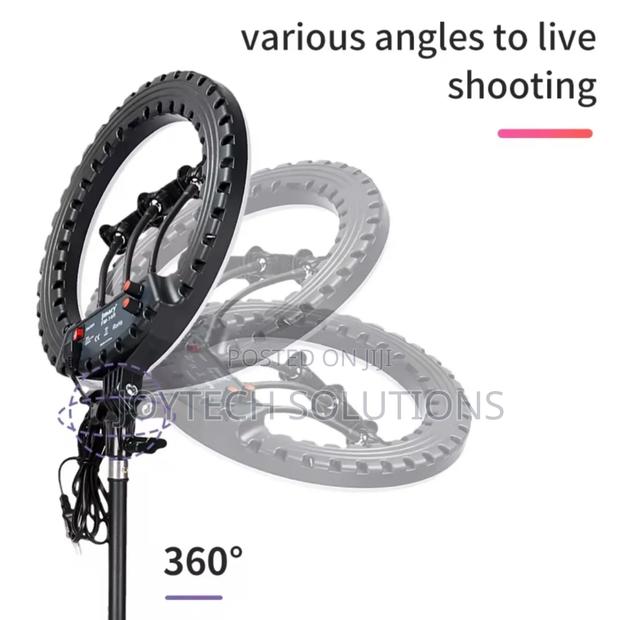 Portable High Quality Fm-14 Inches Ring Light With a Tripod - thumbnail 2