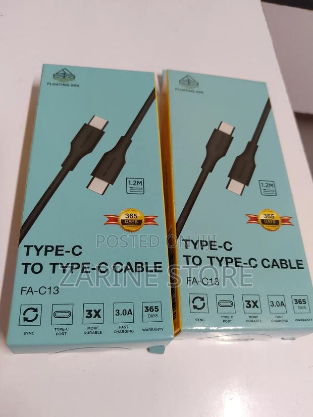 Floating Ark Cable C-C 1.2m Long Fast Charging - main view