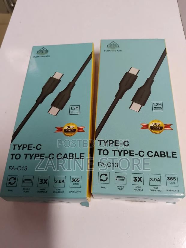 Floating Ark Cable C-C 1.2m Long Fast Charging - thumbnail 2