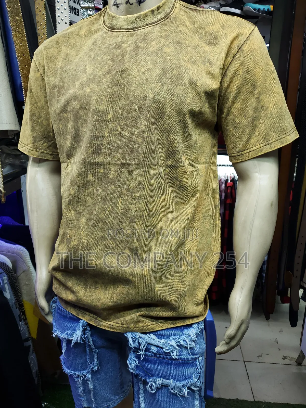 Quality Cotton Acid Washed Round Neck Free Sized T-shirt